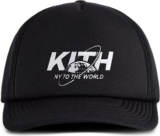 Kith NY to the World Nolan truckerpet met logo - Zwart