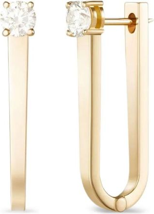 Melissa Kaye Orecchini a cerchio Aria in oro giallo 18 carati con diamanti