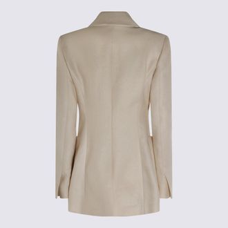 Max Mara Womens Jackets Beige _li