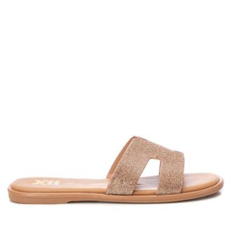 Xti Womens Flat Sandals In Nude