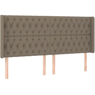 vidaXL Cabecero Con Orejas De Tela Gris Taupe 183x16x118/128 Cm Vidaxl