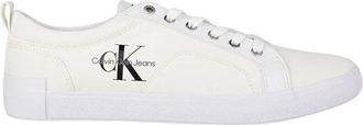 Calvin Klein New Vulcanized Laceup Low - Heren - Sneakers - Wit - 44 EU - Katoen - Schoenen