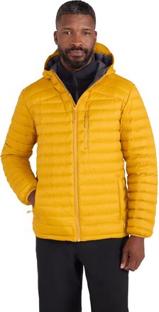 Mountain Warehouse Henry II Mens Down Padded Jacket - Water Resistant Puffer Coat, Insulated Winter Wear - Clothing for Outdoor & Travel Mustard 2XL