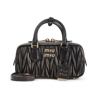 Miu Miu Tassen, Dames, Bruin, ONE Size, Leer, Lamslederen Schoudertas