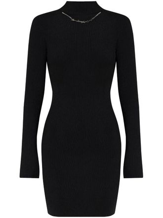 Diesel M-Ango-LS dress - women - Viscose/Polyamide - L - Black