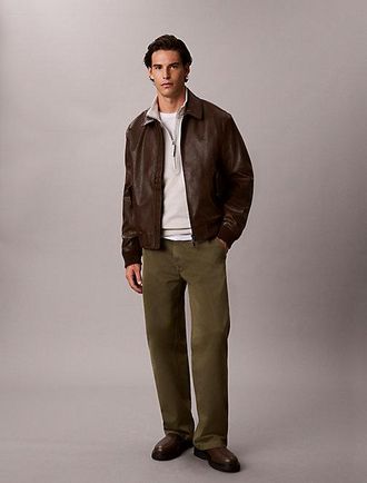 Calvin Klein Sudadera De Felpa De Algod&oacute;n Con Cremallera Parcial