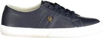 Ralph Lauren Blauwe Polyester Sneaker - Dames - Sneakers - Blauw - 40 EU - Polyester - Schoenen