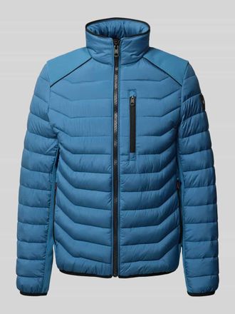 Tom Tailor Regular Fit Steppjacke mit Rei&szlig;verschluss in Blau, Gr&ouml;&szlig;e M
