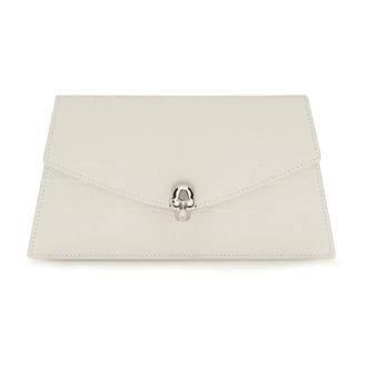 Alexander McQueen Mini Skull Clutch - Bags - Mujer - Blanco - ONE SIZE