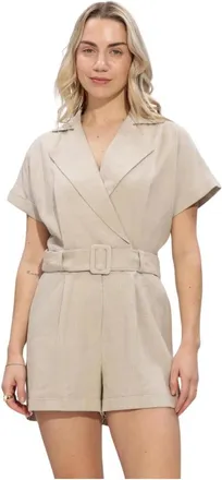 Notre-V Dames, Jumpsuits & Playsuits, Beige, Maat: 2XL