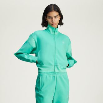 adidas ADIDAS by Stella McCartney Womens Knitted Track Top - Emerald - Size X-Small