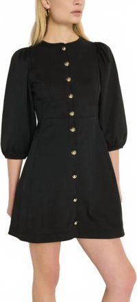 Nation Ltd Gilda Dress In Jet Black