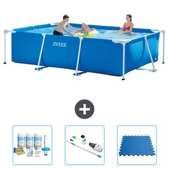 Intex Piscina Con Estructura Rectangular - 300x200x75 Cm - 6-piezas S40217