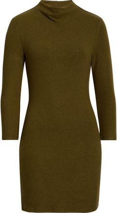Reformation Camille Long Sleeve Sweater Minidress in Moss Garden at Nordstrom, Size X-Large