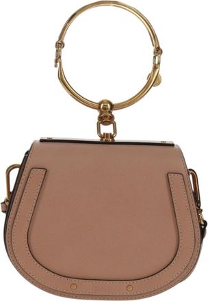 Chlo&eacute; Nile Crossbody Bag Leather Pink Leather Handbag (Pre-Owned)