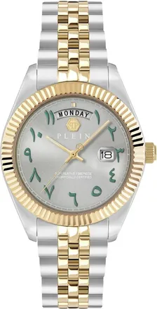 Philipp Plein Accessoires, Heren, Grijs, ONE Size, Date Superlative 34mm