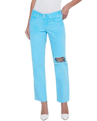 L'agence LAgence Nevia Low-Rise Slouch Straight Aqua Distress Jean