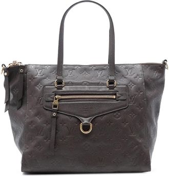 Louis Vuitton Borsa tote Lumineuse PM in pelle Empreinte con monogramma 2012 - Marrone