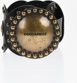 Dsquared2 Oversized Studded Leather Belt 110mm size 80