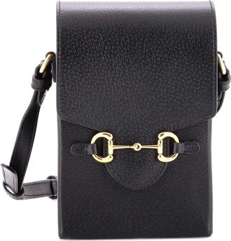 Gucci Horsebit 1955 leren mini-crossbodytas - Zwart