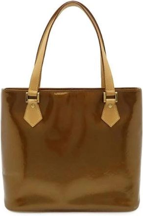 Louis Vuitton Pre-owned Vernis Houston Tote Bag Bronze - Dames - Vintage Shopper - Bruin - ONE Size - Vintage