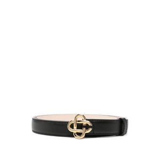 Casablanca Logo-buckle Leather Belt