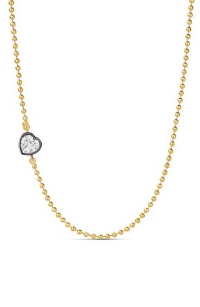 SHYMI Asymmetric Pendant Necklace in Gold - Heart at Nordstrom, Size 16