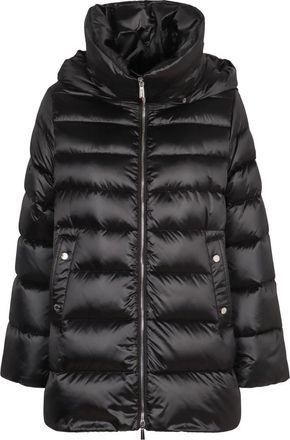 Moorer Dames, Mantels, Zwart, Maat: XS Leer