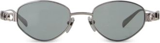 Gucci Occhiali da sole ovali - Grigio