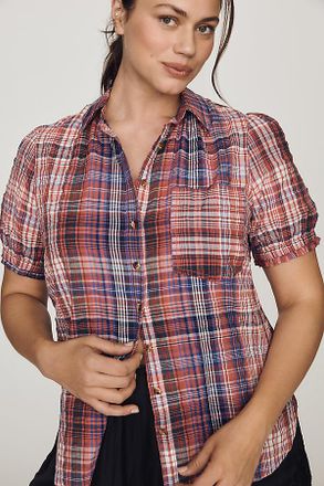 Pilcro Aly Puff-Sleeve Blouse