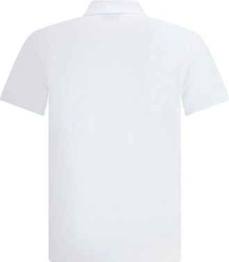 Fendi Mens White Cotton Polo Shirt