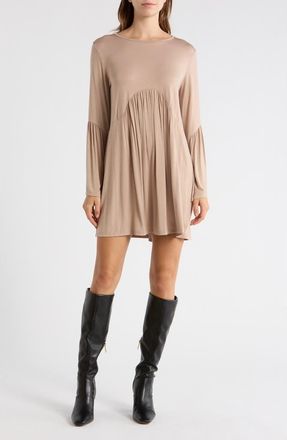 Go Couture Bell Sleeve Swing Dress in Bronze Brown at Nordstrom Rack, Size X-Large
