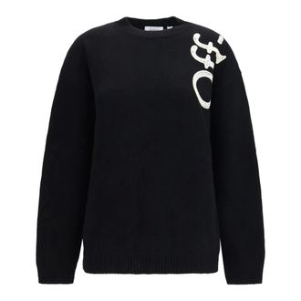 Off-white Jersey Cuello Redondo Bookish Vertical - Knitwear - Hombre - Negro - XS