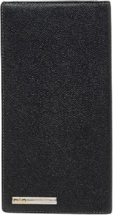 Cartier Pre-owned Wallets, male, Black, Size: ONE SIZE Pre-owned Santos Calfskin Long Wallet
