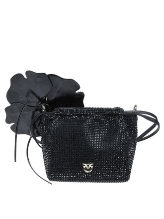 Pinko Flower Full Strass Clutch