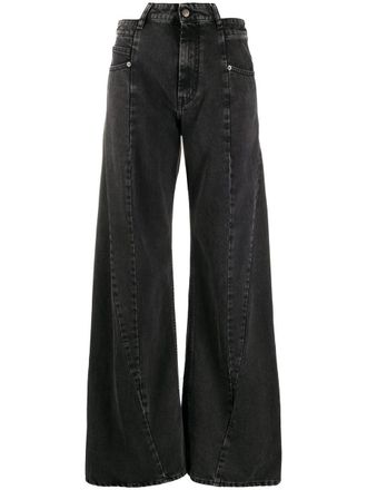 Maison Margiela Black Stonewashed Cotton Denim Jeans