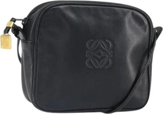 Loewe Pre-owned Cross Body Bags, female, Black, Size: ONE SIZE Pre-owned Leather Shoulder Bag