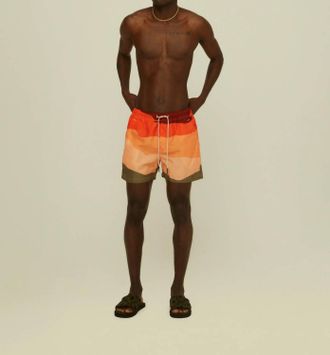 OAS Mens Swim Shorts In Fire Wave