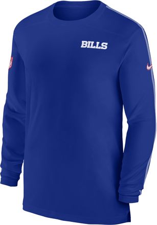 Nike Buffalo Bills Sideline Coach Nike Mens Dri-FIT NFL Long-Sleeve Top in Blue | 02EV936Z81-M60
