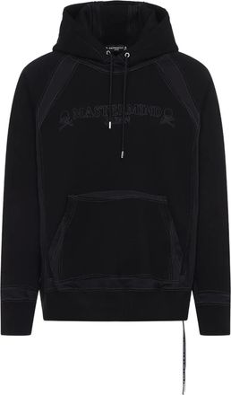 Mastermind Japan Felpa in cotone con cappuccio - Nero