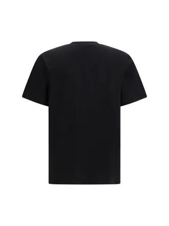 Casablanca Mens Tennis Club Monde Perdu Print T-Shirt Black Cotton T-Shirts And Polos