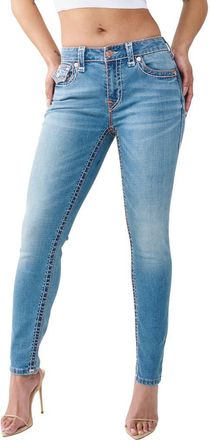 True Religion Jennie Super-T Skinny Jeans in Medium Wash at Nordstrom, Size 24