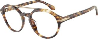 Giorgio Armani Stijlvolle Brillen - Heren - Brillen - Bruin - 49 MM - Accessoires