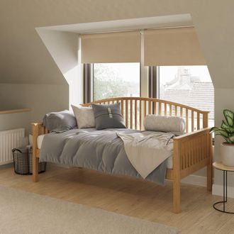 GFW Madrid Wooden Day Bed in Light Oak | Size: Single