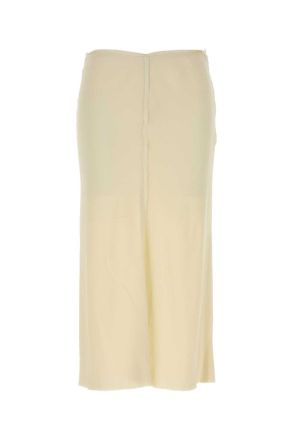 Ami Ami Ivory Stretch Viscose Skirt