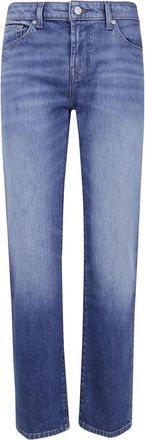 7 For All Mankind Calie Classic Stretch Denim - Dames - Regular Fit Jeans - Blauw - W31 - Denim - Jeans