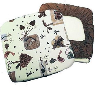 Trade Shop Trade Shop - Set 6 Coprisedia Cuscini Con Fascia Elastico Per Sedie Imbottito Sfoderabile