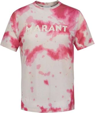 Isabel Marant Tops, Dames, Roze, XS, Katoen, Zewel Gb T-Shirt