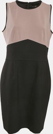 HUGO BOSS Boss By Hugo Boss Black/purple Crepe Sleeveless Dalota Short Dress