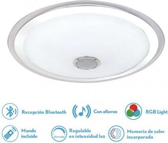 Fabrilamp Fabrilamp - Plafon Magallanes 72w 3 Color+rgb 10x53x53 Cm Bluethooth 5760lm.reg.intens.y C.remoto C/memoria